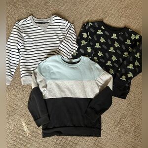 Lot of 3 Kids Pull Over Sweatshirts M 8/10